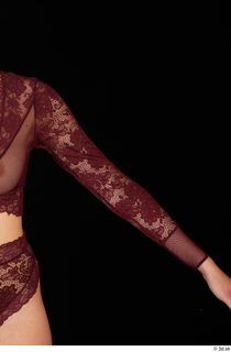 Stacy Cruz arm lace long sleeve top lingerie sleeve underwear…